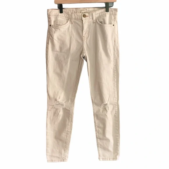 Current/Elliott Stiletto Chance of Rain Harbor Destroy Distressed Jeans sz 29 - Picture 1 of 11